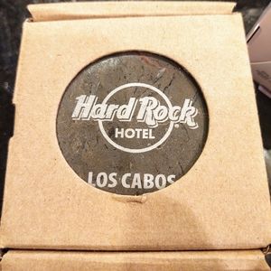 Hard Rock Hotel Brown Onyx Marble Coasters